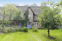 Thatched roof house